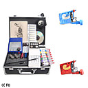 2 Rotary Tattoo Machine Kit with Dual Output LCD Power and 7*15ml Ink