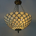 40w Pendelleuchte in Tiffany-Stil - gelb warmes Licht