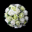 elegante raso intorno bouquet da sposa