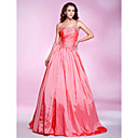 Ball Gown One Shoulder Floor-length Taffeta Evening Dress