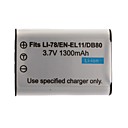 1300mAh batteria fotocamera digitale li-60b/el11 per Olympus FE-370, fe370 e molto altro