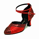 Satin/Sparkling Glitter Upper High Heel Dance Shoes Ballroom Modern Shoes for Women More Colors