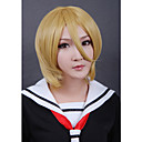 fibra sintética peruca cosplay amarelo médio