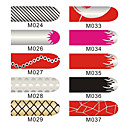 16pcs nail art folie armor wraps patch stickers manicure