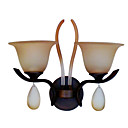 Elegant Wall Light with 2 Lights in Warm White Shade
