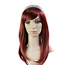 Capless Burgundy 100% Japanese Kanekalon Fiber Beautiful Curly Long Hair Wig