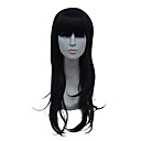 Capless Long High Temperature Wire Black Straight Hair Wig