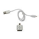 de datos USB / cable de carga para 2 ipad / ipad / iphone 4 / 4 s / 3G 3GS /, htc / blackberry y más