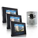 Wired Intercom 7 Inch Touch Screen Video Door Phone with ABS Camera (1 Camera To 3 Monitors)