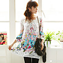 ts Chiffon Chiffon Langarm Kleid