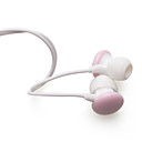 Ear Drops Noise Isolation In-Ear Stereo Earphones Pink+White(3.5mm Jack / 112cm Cable)