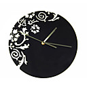 Floral Acrylic Mute Wall Clock