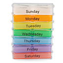 Colorful 7-Days Design Pill Box with Rack