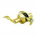 Gold Finish Zinc Alloy Left Hand or Right Hand Single Latch Bolt Door Keyed Lever