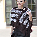 TS Tassel Rabbit Fur Shawl (More Colors)