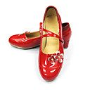 Ballroom claquettes en cuir verni chaussures de danse supérieure pour les femmes / enfants du robinet comprenait plusieurs couleurs