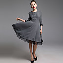 TS VINTAGE Lace Décor Full Swing Dress