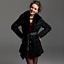 TS Lace Rabbit and Fox Fur Blended Coat