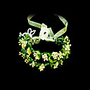bella carta e fiori faux con nastro da sposa / fiore testata ragazza