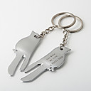 Personalized Lovey Dovey Letter Opener Key Ring (Set of 4)