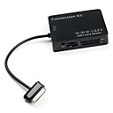 3-Port USB Hub Card Reader Connection Kit for Samsung Galaxy Tab P7300, P7310, P7500 and P7510 (Black)