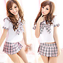 School Girl Pink Pattern Polyester Sailor Suit (3 Pieces)