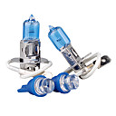 H3 100W Super White Car Bulbs DC 12V 1 Pair (Get Two Sugnal Blubs Free)