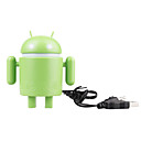 USB Android Robot Speakers Laptop Tablet PC MID (Green)