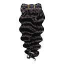 100% cabello humano de la máquina 12 pulgadas de profundidad hecha de ondas de cabello tejido