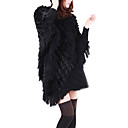 Genuine Rabbit Fur Hood/Poncho  – Large