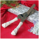  Starfish & Seashell Handle In Refined Ceramic Wedding Cake Knife And Server Set