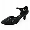 Customized Ankle Strap Leatherette And Sparkling Glitter Dance Shoes (More Colors)