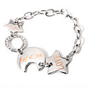 étoiles et le bracelet personnalisé lune décroissante