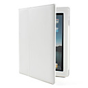 Protective PU Leather Case Cover with Stand for the New iPad (Auto Sleep Function, White)