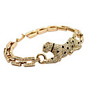 autrichien diamant incrusté panthère bracelet