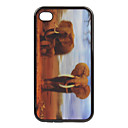 TP9 - Exquisite 3D Animal Pattern Back Cover for iPhone4 and 4s