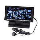 schermo LCD orologio digitale con termometro e igrometro