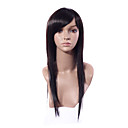 Capless Long Fashion Straight Hair Synthetic Wig Oblique Bang