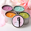Personalized Round Tin Candle Favor - Happiness Hug (More Colors)