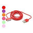 Cabo de Dados USB e Carregamento para  iPad, iPhone and iPod (Várias Cores, 200cm)