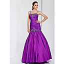 Trumpet/Mermaid Spaghetti Straps Floor-length Taffeta Evening Dress