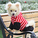 Striped Style Hoodie for Dogs (XS – L, Red)