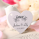 personalizado coração tag favor em forma - o amor (conjunto de 60)