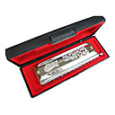 Huang - (112) Professional Chromatic Harmonica C key/12 Holes/48 Tones/Circular Mouthpiece