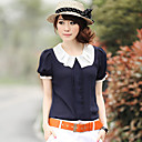 Pan elegante blusa de cuello de gasa