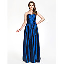 Sweetheart Sheath/Column Floor-length Taffeta Bridesmaid Dress