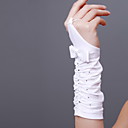 Satin Brautkleid fingerlose Handgelenk lange Handschuhe mit Strass