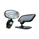 12 LED White Solar PIR Motion Sensor Wall Light