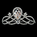 misteriosa liga de prata de strass e pérolas tiara nupcial