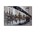 Hand-painted Abstract Oil Painting with Stretched Frame